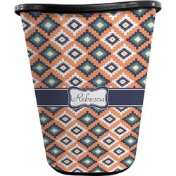 Tribal Waste Basket - Double Sided (Black) (Personalized)