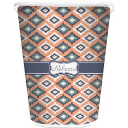 Tribal Waste Basket - Double Sided (White) (Personalized)