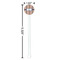 Tribal White Plastic 5.5" Stir Stick - Round - Dimensions