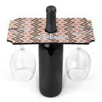 Tribal Wine Bottle & Glass Holder (Personalized)