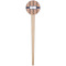 Tribal Wooden 4" Food Pick - Round - Single Pick