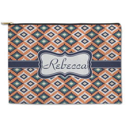 Tribal Zipper Pouch - Large - 12.5"x8.5" (Personalized)