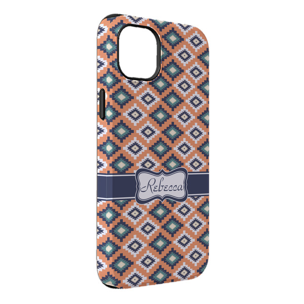 Custom Tribal iPhone Case - Rubber Lined - iPhone 14 Pro Max (Personalized)