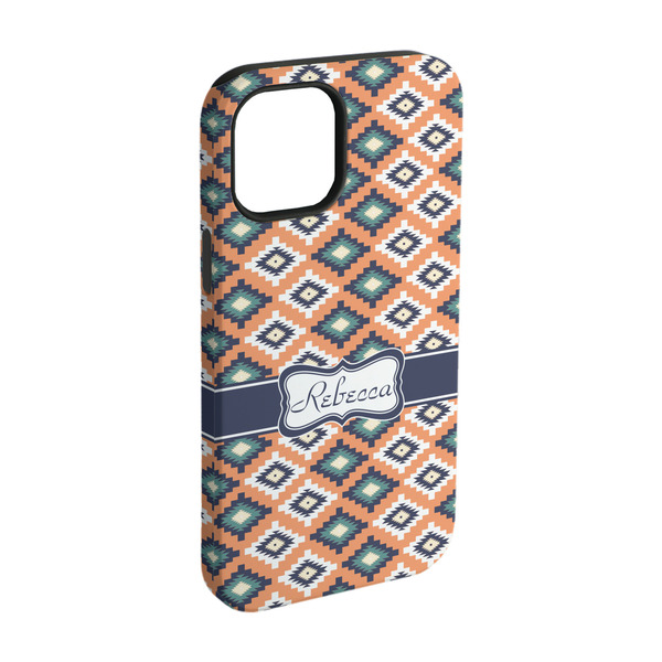 Custom Tribal iPhone Case - Rubber Lined - iPhone 15 (Personalized)