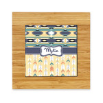 Tribal2 Bamboo Trivet with Ceramic Tile Insert (Personalized)