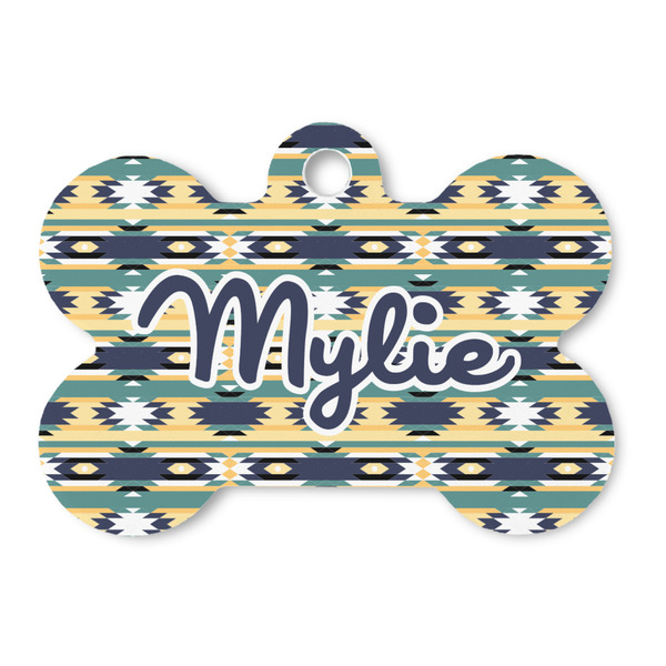 Custom Tribal2 Bone Shaped Dog ID Tag (Personalized)