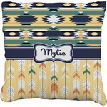 Tribal2 Faux-Linen Throw Pillow 20" (Personalized)