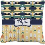 Tribal2 Faux-Linen Throw Pillow 26" (Personalized)