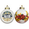 Tribal2 Ceramic Christmas Ornament - Poinsettias (APPROVAL)