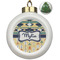 Tribal2 Ceramic Christmas Ornament - Xmas Tree (Front View)