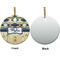 Tribal2 Ceramic Flat Ornament - Circle Front & Back (APPROVAL)