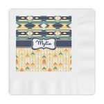 Tribal2 Embossed Decorative Napkins (Personalized)