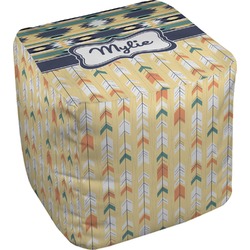 Tribal2 Cube Pouf Ottoman - 13" (Personalized)