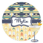 Tribal2 Printed Drink Topper - 3.5" (Personalized)