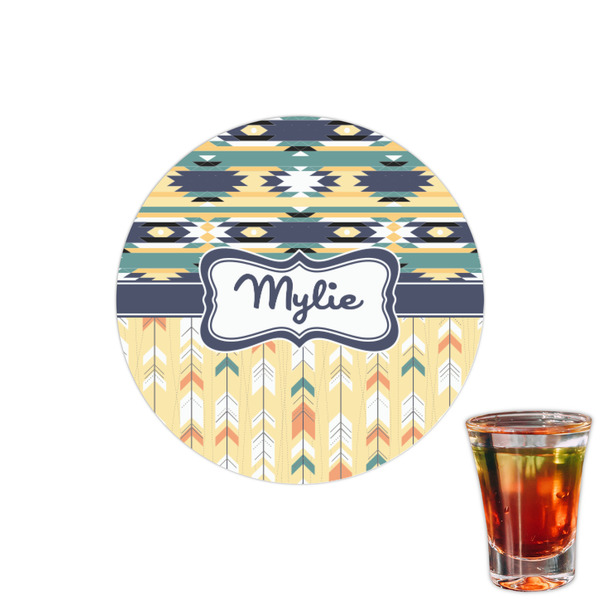 Custom Tribal2 Printed Drink Topper - 1.5" (Personalized)