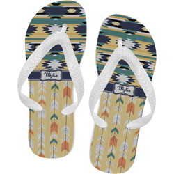 Tribal2 Flip Flops - Medium (Personalized)