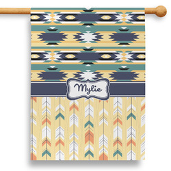 Tribal2 28" House Flag - Single Sided (Personalized)