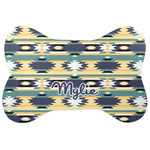 Tribal2 Bone Shaped Dog Food Mat (Personalized)