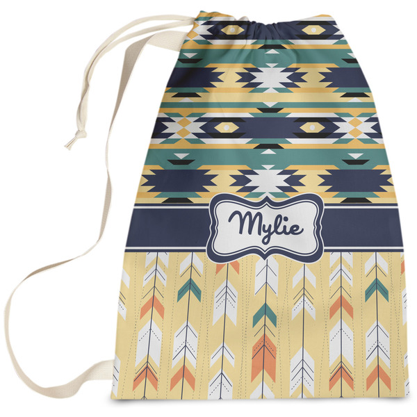 Custom Tribal2 Laundry Bag - Large (Personalized)