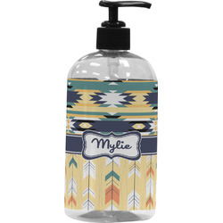 Tribal2 Plastic Soap / Lotion Dispenser (16 oz - Large - Black) (Personalized)