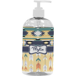 Tribal2 Plastic Soap / Lotion Dispenser (16 oz - Large - White) (Personalized)