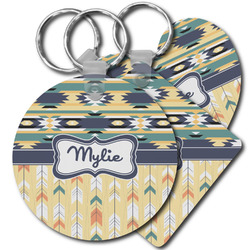 Tribal2 Plastic Keychain (Personalized)