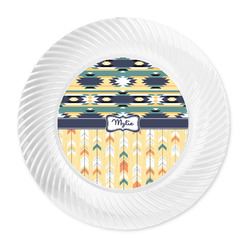 Tribal2 Plastic Party Dinner Plates - 10" (Personalized)
