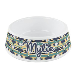 Tribal2 Plastic Dog Bowl - Small (Personalized)