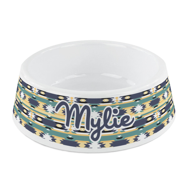 Custom Tribal2 Plastic Dog Bowl - Small (Personalized)