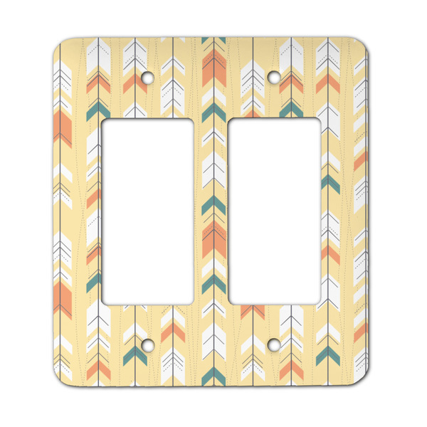 Custom Tribal2 Rocker Style Light Switch Cover - Two Switch