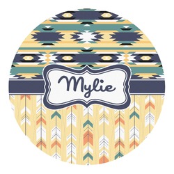 Tribal2 Round Decal - XLarge (Personalized)