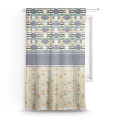 Tribal2 Sheer Curtain - 50"x84"