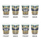 Tribal2 Shot Glass - White - Set of 4 - APPROVAL