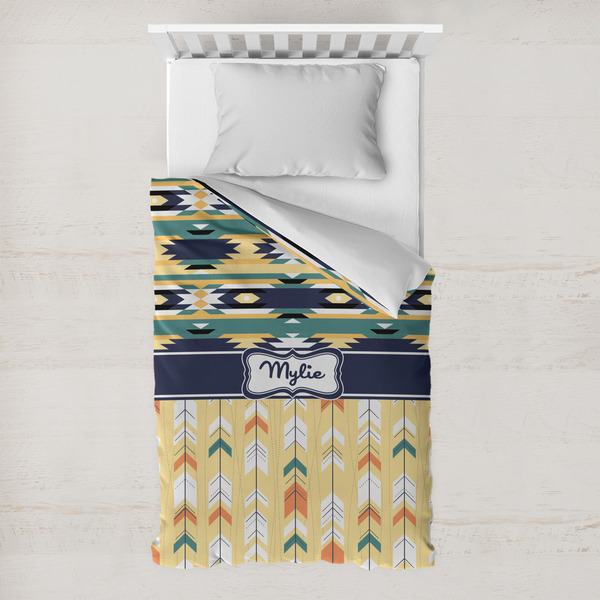 Custom Tribal2 Toddler Duvet Cover w/ Name or Text