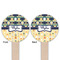 Tribal2 Wooden 6" Food Pick - Round - Double Sided - Front & Back