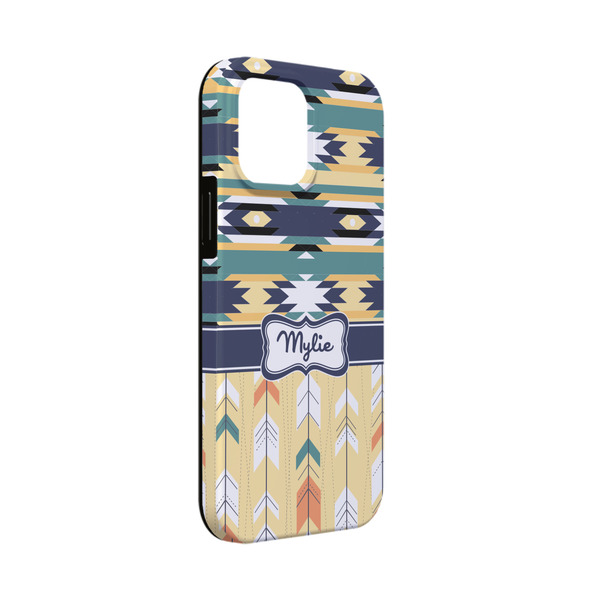 Custom Tribal2 iPhone Case - Rubber Lined - iPhone 13 Mini (Personalized)