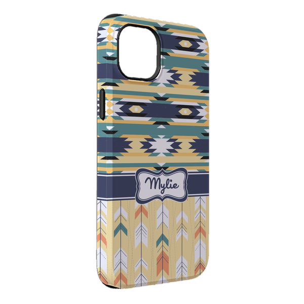 Custom Tribal2 iPhone Case - Rubber Lined - iPhone 14 Pro Max (Personalized)