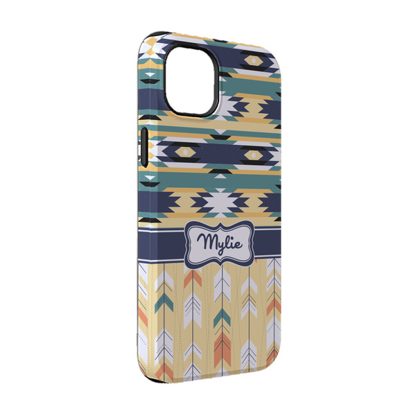 Custom Tribal2 iPhone Case - Rubber Lined - iPhone 14 (Personalized)