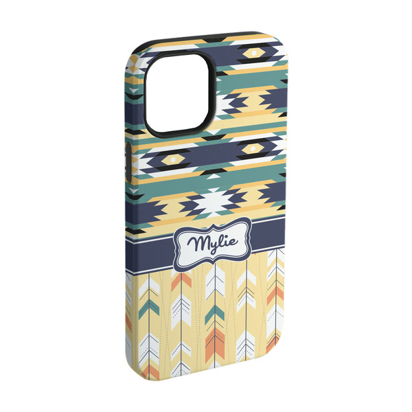 Custom Tribal2 iPhone Case - Rubber Lined - iPhone 15 (Personalized)