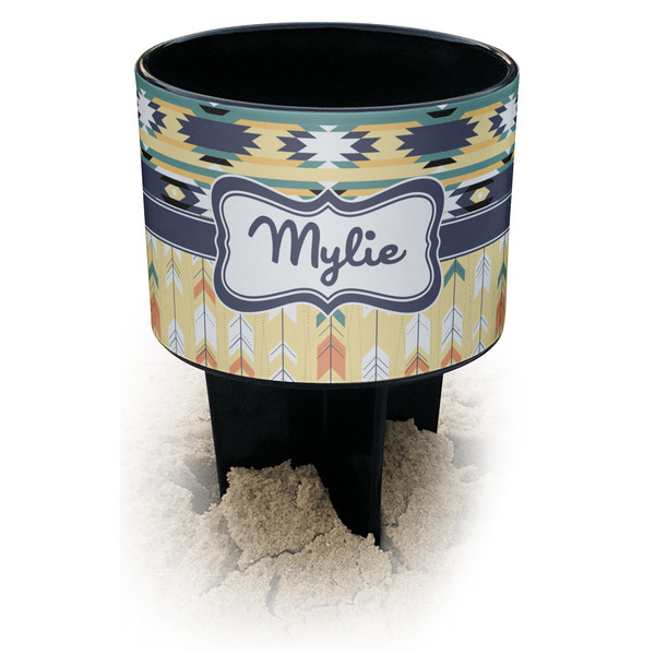 Custom Tribal2 Black Beach Spiker Drink Holder (Personalized)