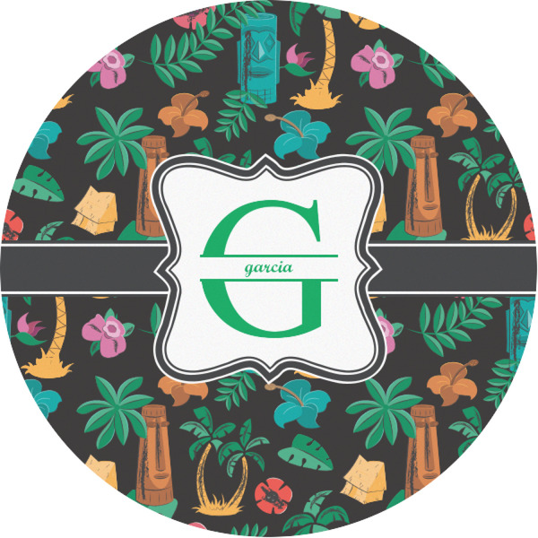 Custom Hawaiian Masks Multipurpose Round Labels - 1" (Personalized)