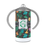 Hawaiian Masks 12 oz Stainless Steel Sippy Cup (Personalized)