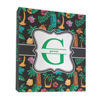 Hawaiian Masks 3 Ring Binder - Full Wrap - 1" (Personalized)