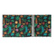 Hawaiian Masks 3 Ring Binders - Full Wrap - 2" - OPEN INSIDE