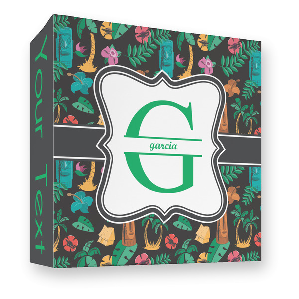 Custom Hawaiian Masks 3 Ring Binder - Full Wrap - 3" (Personalized)