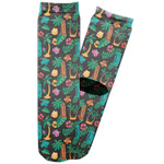 Hawaiian Masks Adult Crew Socks