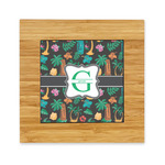 Hawaiian Masks Bamboo Trivet with Ceramic Tile Insert (Personalized)