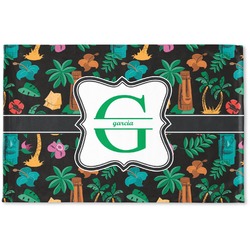 Hawaiian Masks Woven Mat (Personalized)