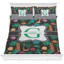 Hawaiian Masks Comforter Set - Full / Queen (Personalized)
