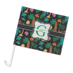 Hawaiian Masks Car Flag (Personalized)
